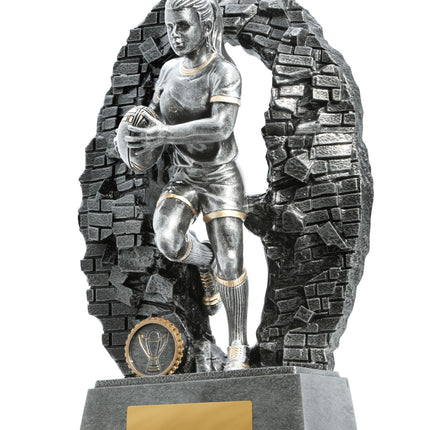 Breaking Down Barriers-Rugby Female 130mm