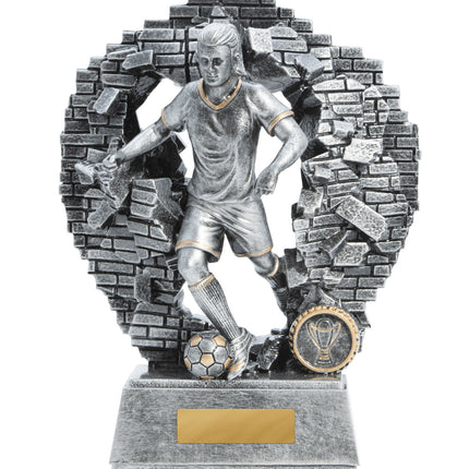 Breaking Down Barriers-Football Female 130mm