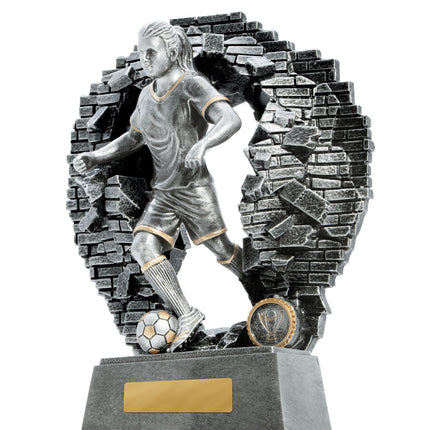 Breaking Down Barriers-Football Female 130mm