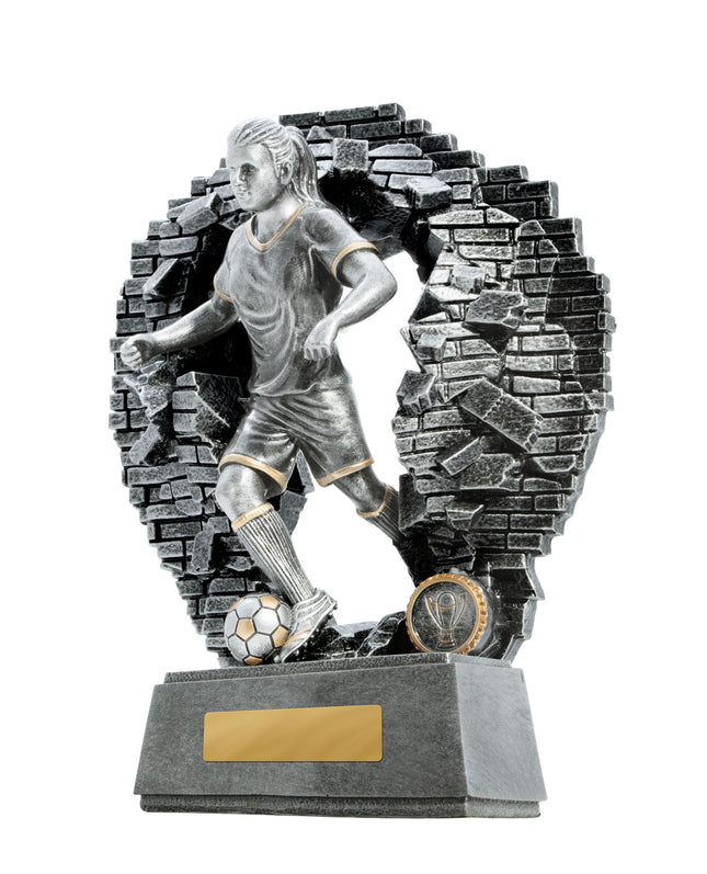 Breaking Down Barriers-Football Female 130mm
