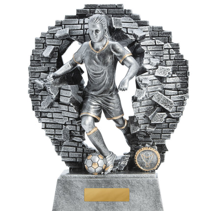 Breaking Down Barriers-Football Female 130mm