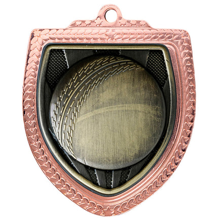 Shield Medal - Cricket Ball 80mm