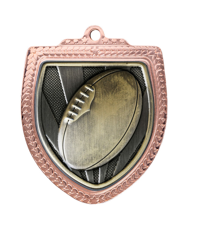 Shield Medal - Aussie Rules Ball 80mm