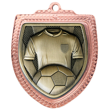 Shield Medal - Football Shirt 80mm