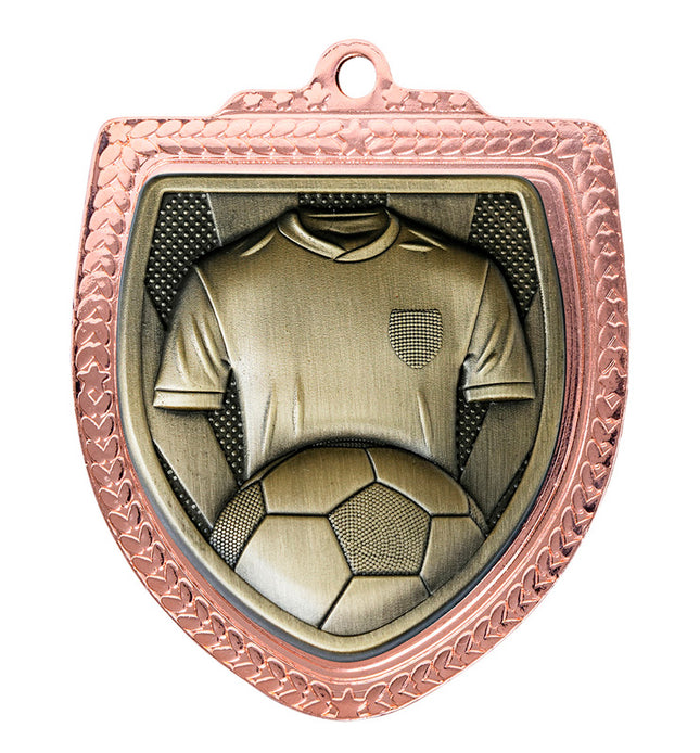 Shield Medal - Football Shirt 80mm