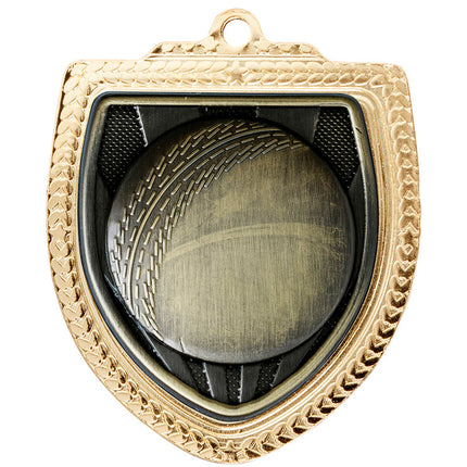 Shield Medal - Cricket Ball 80mm