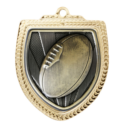 Shield Medal - Aussie Rules Ball 80mm
