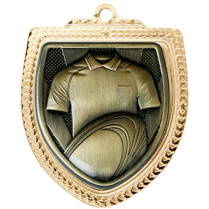 Shield Medal - Rugby Shirt 80mm