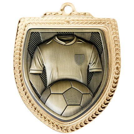 Shield Medal - Football Shirt 80mm