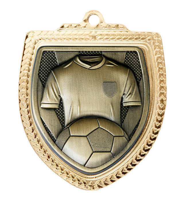 Shield Medal - Football Shirt 80mm