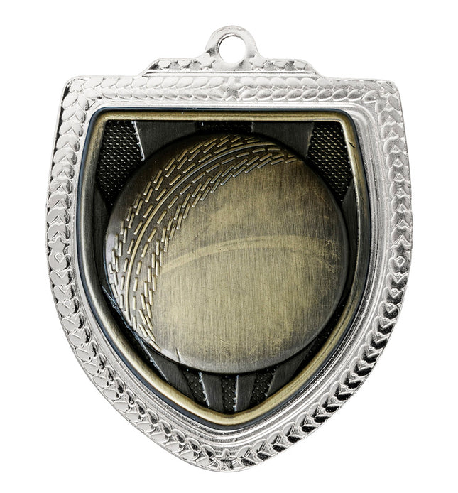 Shield Medal - Cricket Ball 80mm