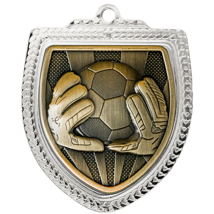 Shield Medal - Football Goalkeeper 80mm