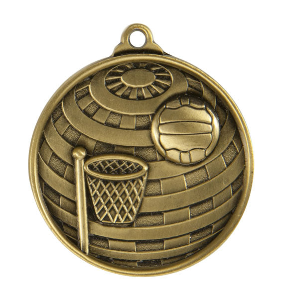 Global Medal-Netball 50mm