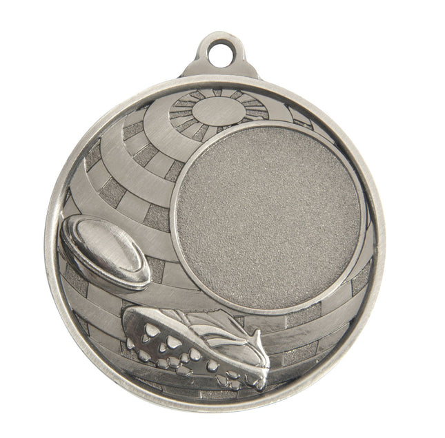 Global Medal -Rugby + 25mm insert 50mm