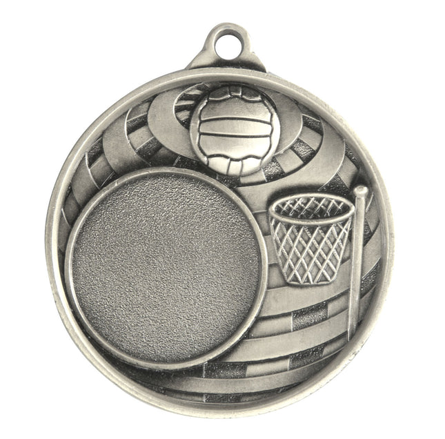 Global Medal -Netball + 25mm insert 50mm