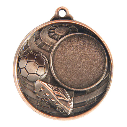 Global Medal -Football + 25mm insert 50mm