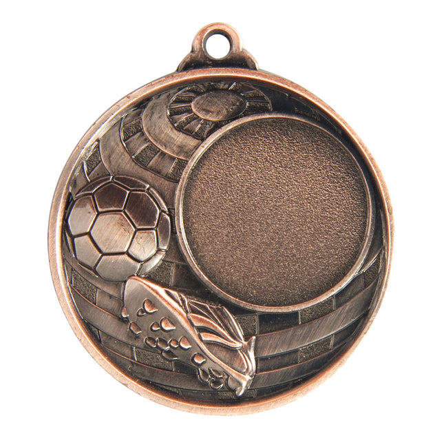 Global Medal -Football + 25mm insert 50mm
