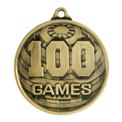 Global Medal-No. Games (100) 50mm