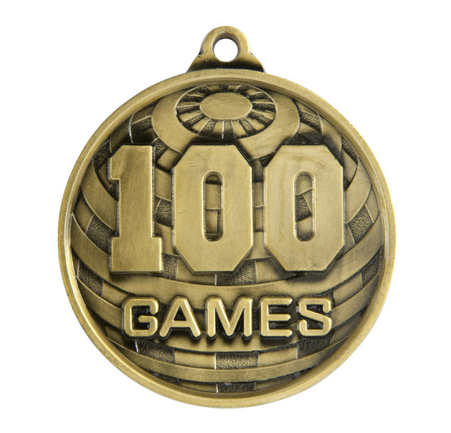 Global Medal-No. Games (100) 50mm