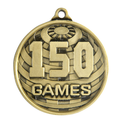 Global Medal-No. Games (150) 50mm