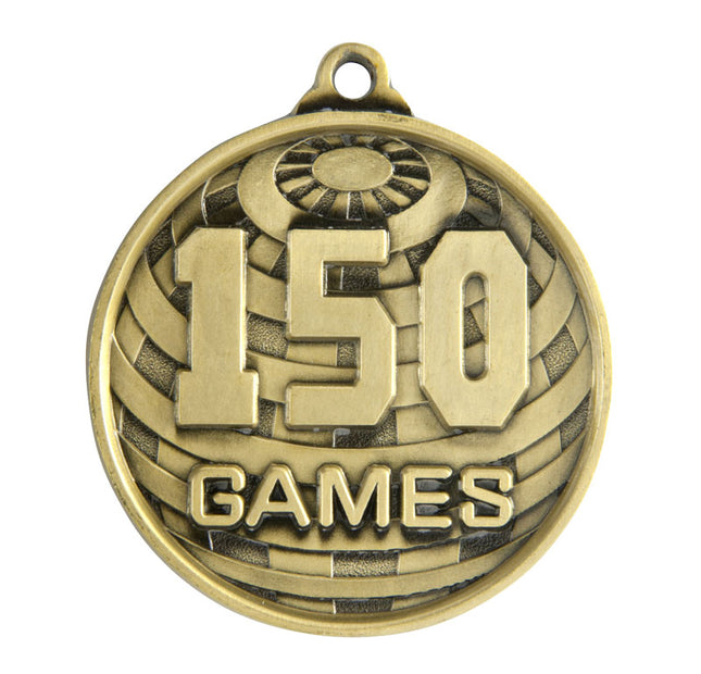 Global Medal-No. Games (150) 50mm