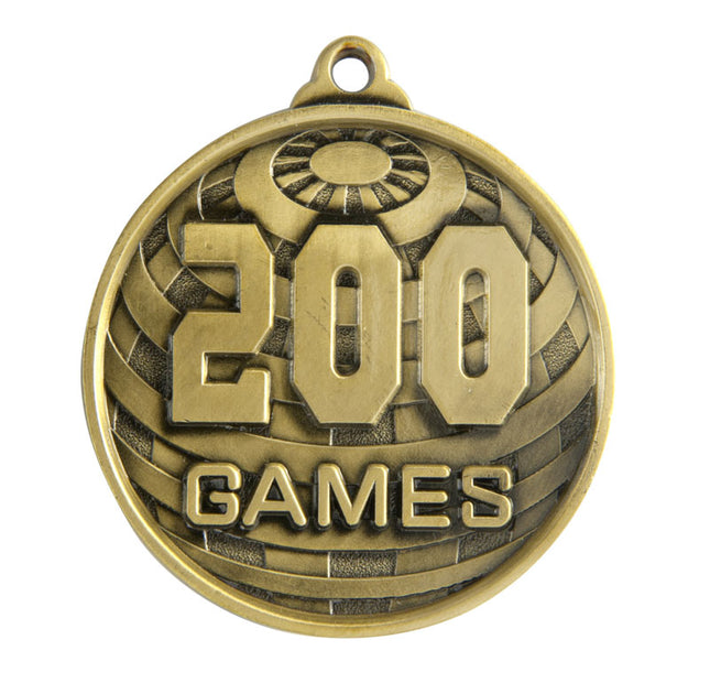 Global Medal-No. Games (200) 50mm