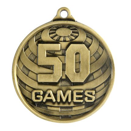Global Medal-No. Games (50) 50mm