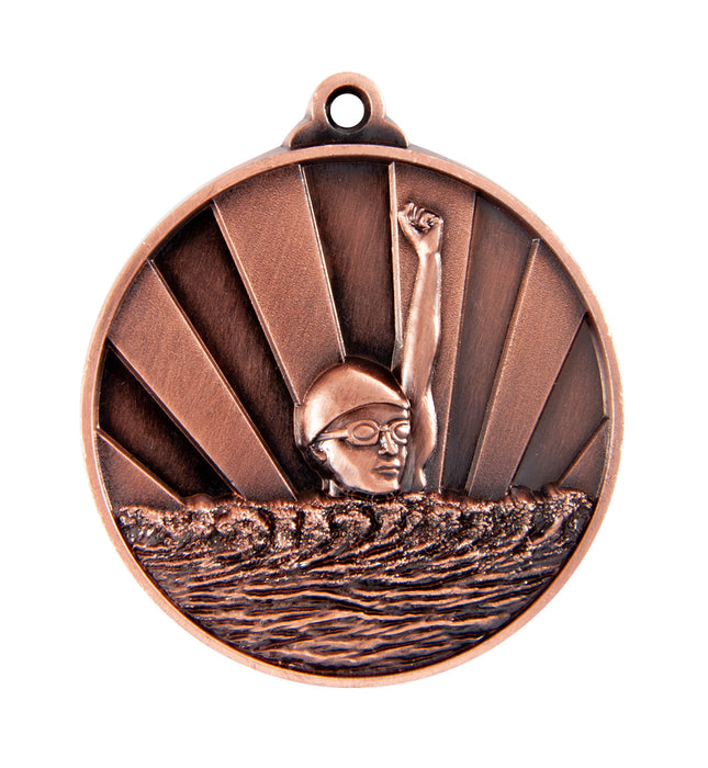 Sunrise Medal-Swimming 50mm