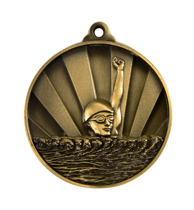 Sunrise Medal-Swimming 50mm