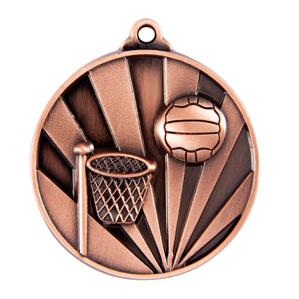 Sunrise Medal-Netball 50mm