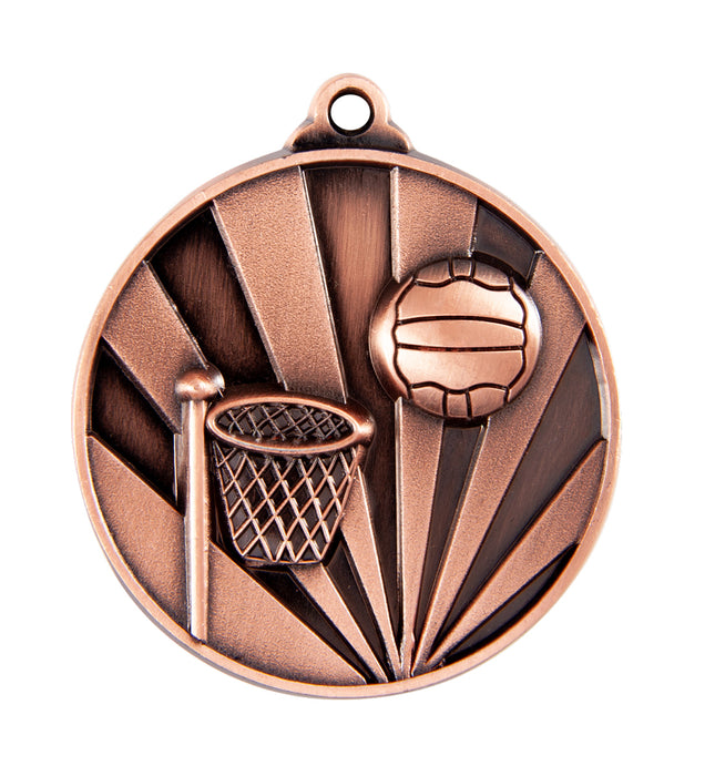 Sunrise Medal-Netball 50mm