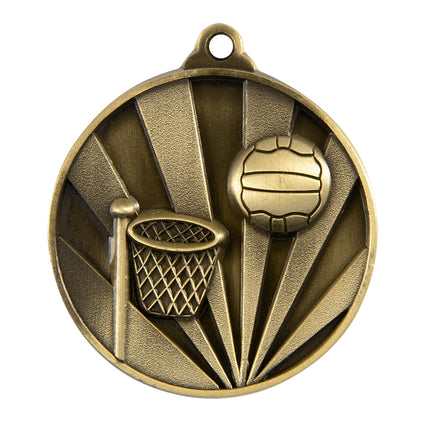Sunrise Medal-Netball 50mm