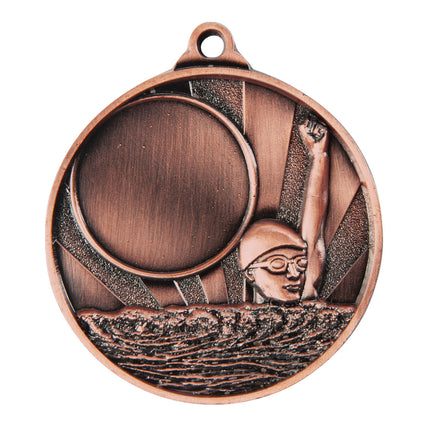 Sunrise Medal-Swimming+25mm insert 50mm