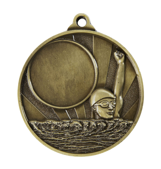 Sunrise Medal-Swimming+25mm insert 50mm