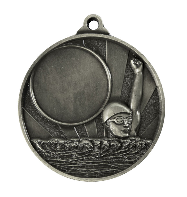 Sunrise Medal-Swimming+25mm insert 50mm