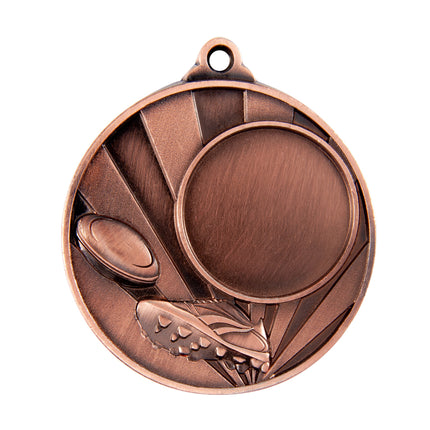 Sunrise Medal-Rugby+25mm insert 50mm