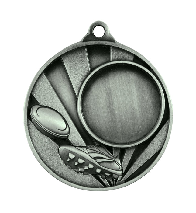 Sunrise Medal-Rugby+25mm insert 50mm