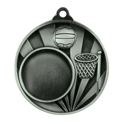 Sunrise Medal-Netball + 25mm insert 50mm
