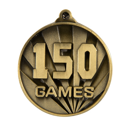 Sunrise Medal-No. Games (150) 50mm