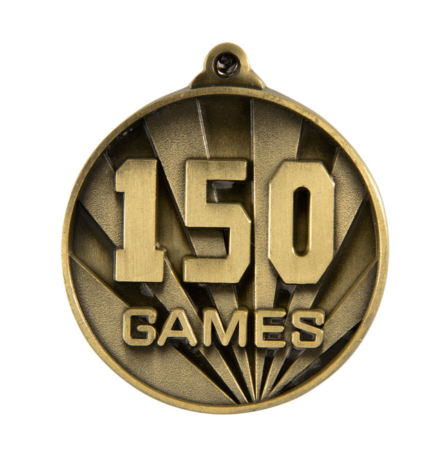 Sunrise Medal-No. Games (150) 50mm