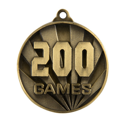 Sunrise Medal-No. Games (200) 50mm