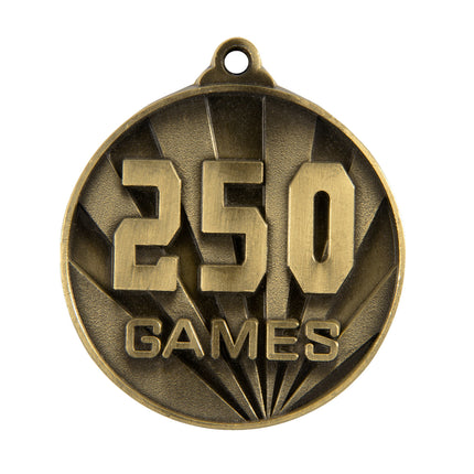 Sunrise Medal-No. Games (250) 50mm