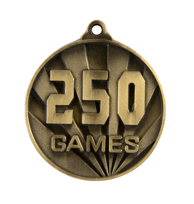 Sunrise Medal-No. Games (250) 50mm