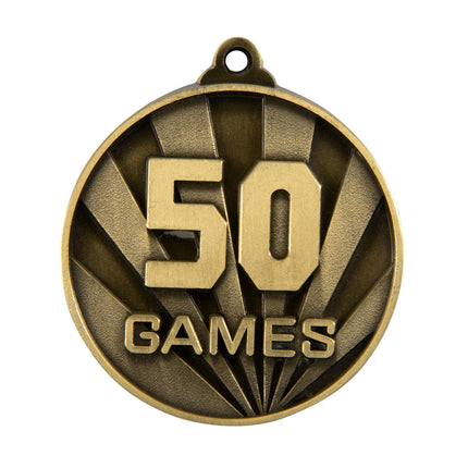 Sunrise Medal-No. Games (50) 50mm