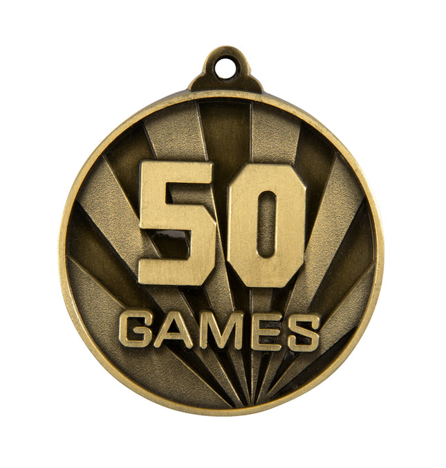 Sunrise Medal-No. Games (50) 50mm