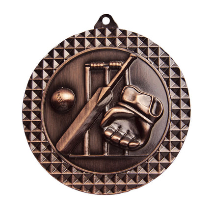 70mm Medal Cricket
