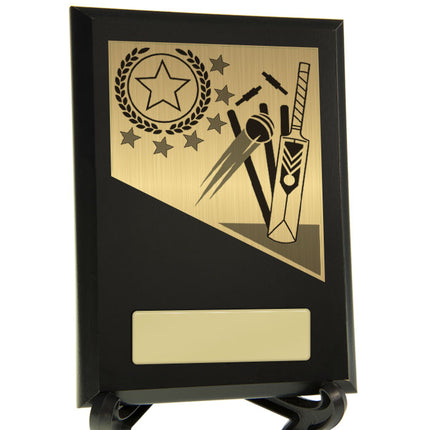 Cricket Theme on Plaque 155mm