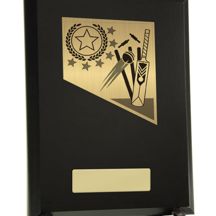 Cricket Theme on Plaque 155mm