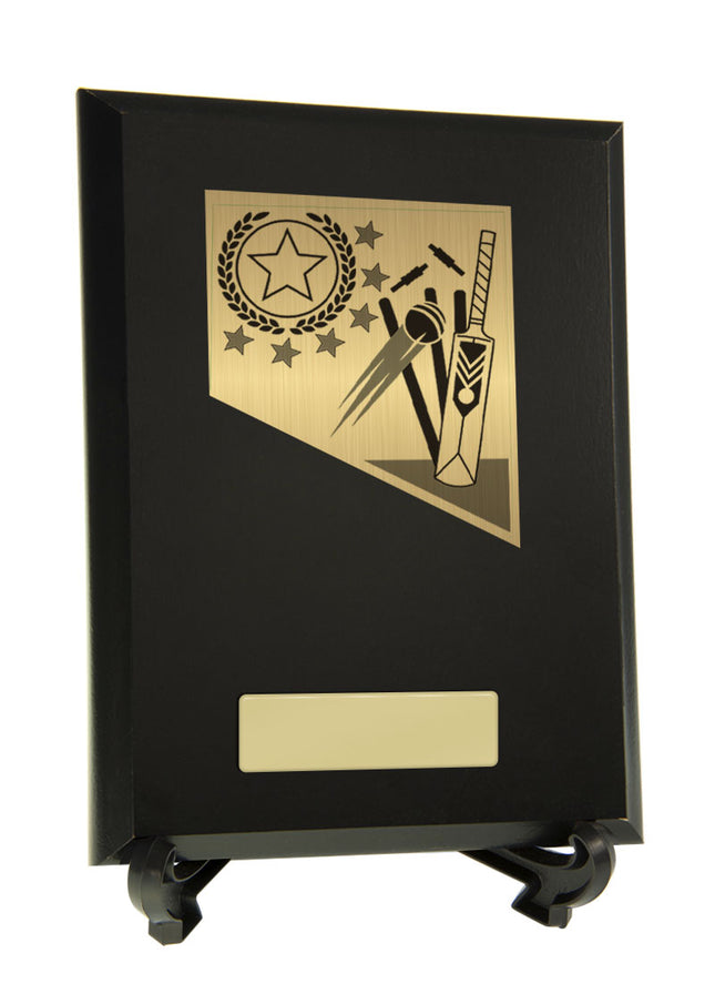 Cricket Theme on Plaque 155mm