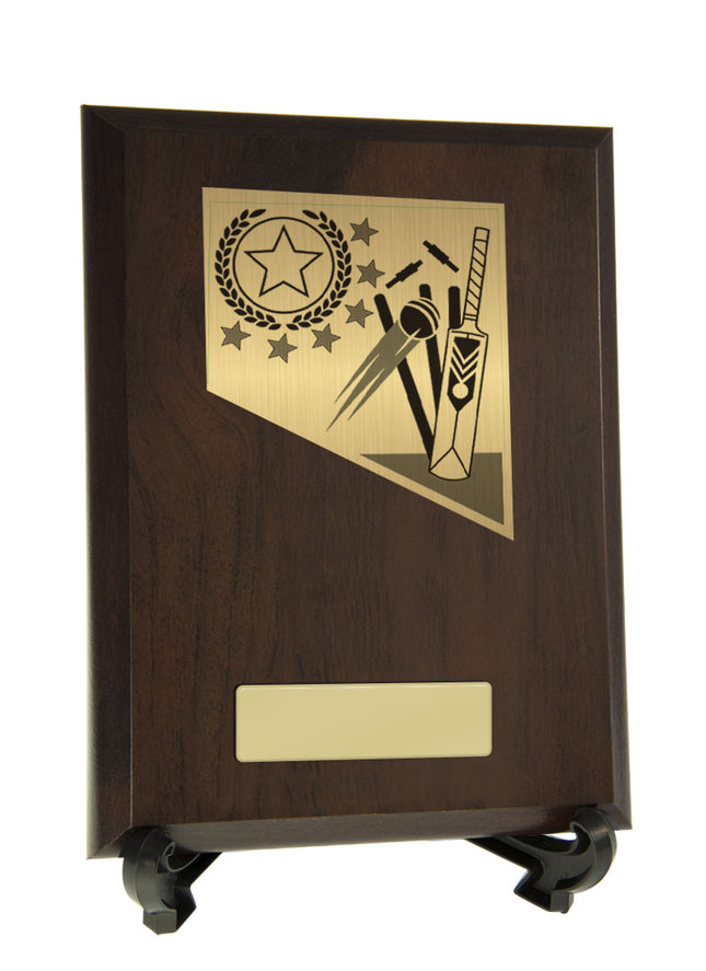 Cricket Theme on Plaque 155mm